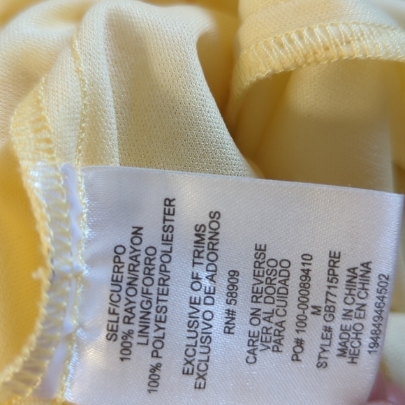 Gianni Bini Floral Halter Wide Leg Jumpsuit Yellow M bohemian summer cottagecore - Picture 10 of 10